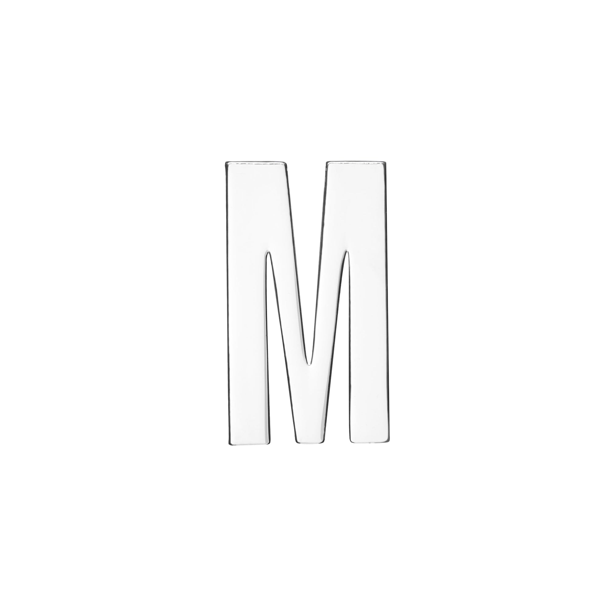18MM CONFESSION LETTERS SILVER