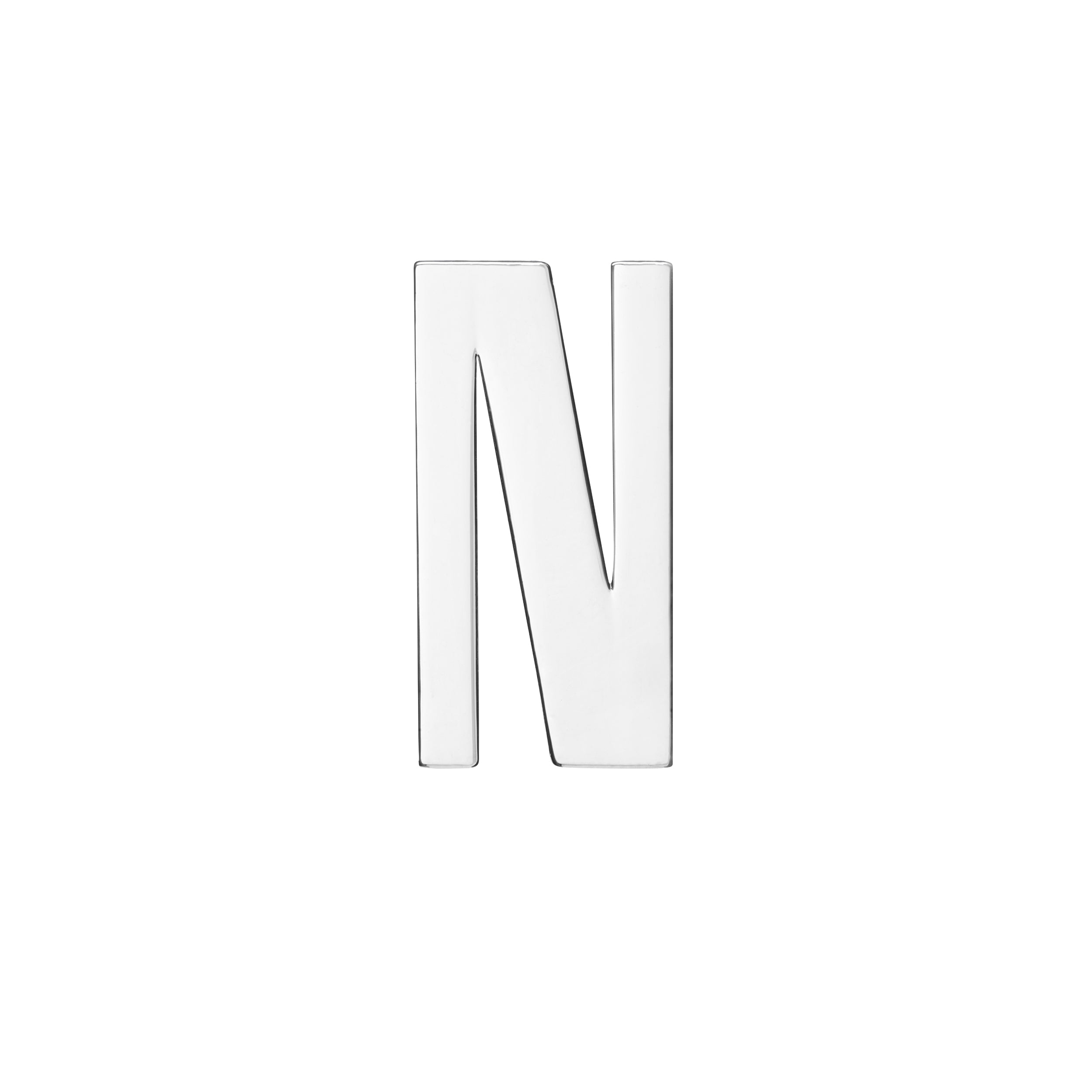 18MM CONFESSION LETTERS SILVER