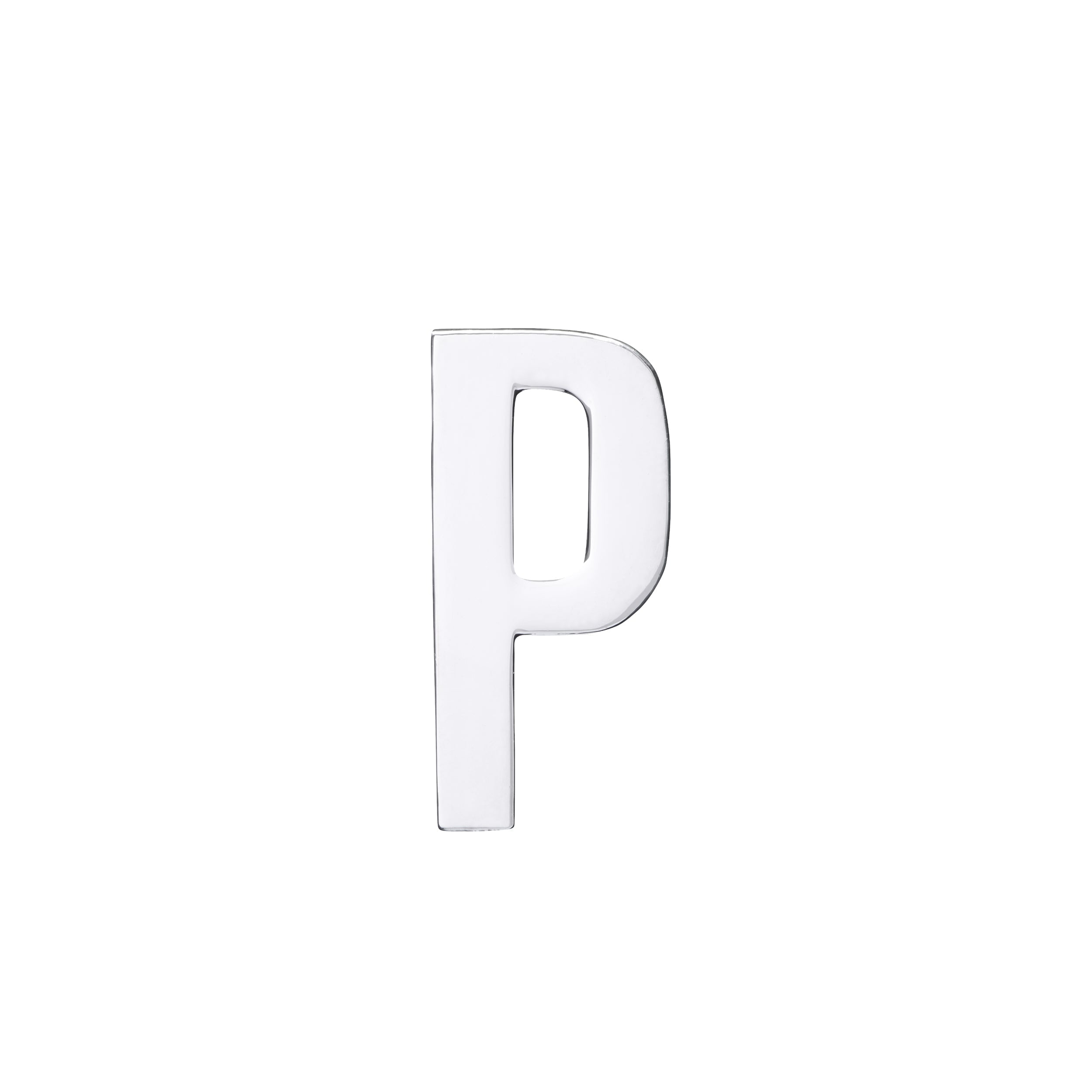 18MM CONFESSION LETTERS SILVER