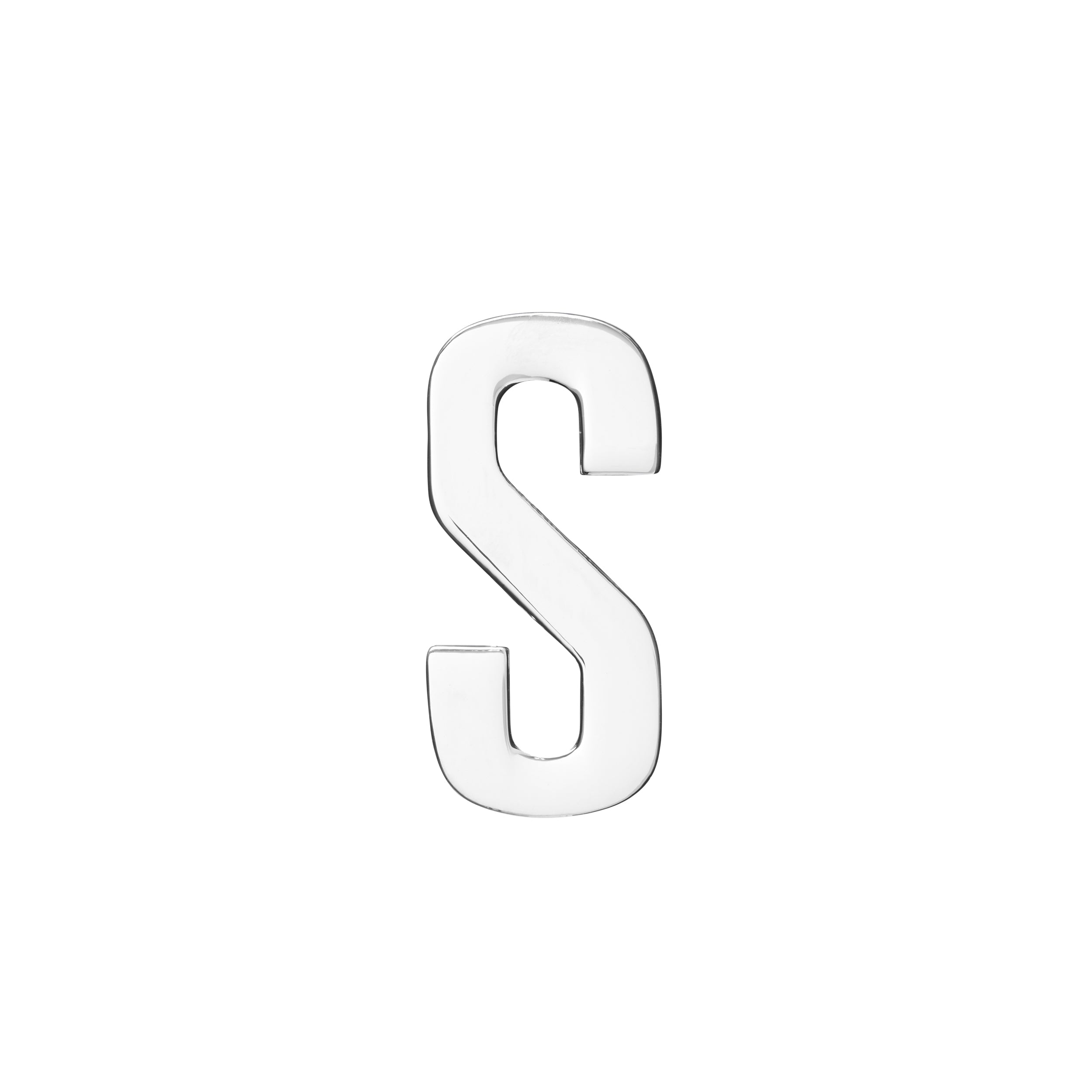 18MM CONFESSION LETTERS SILVER