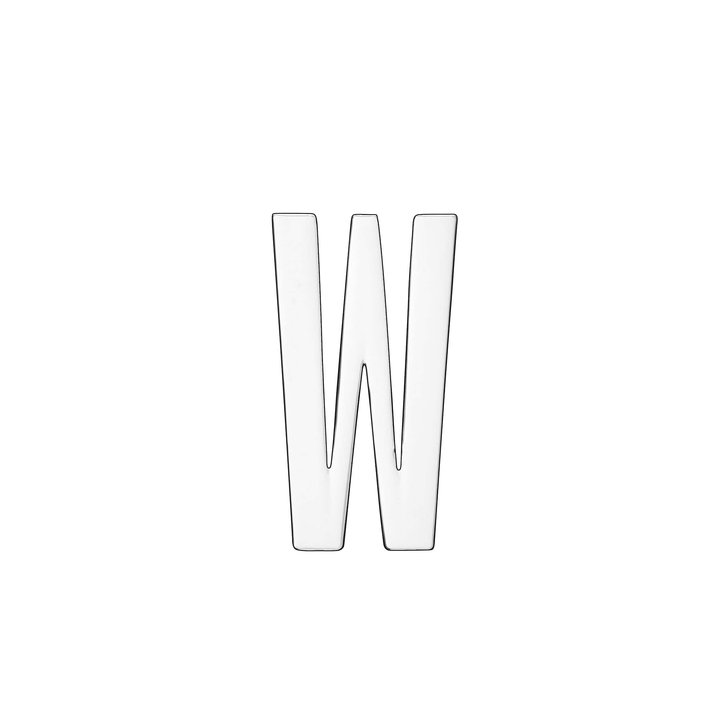 18MM CONFESSION LETTERS SILVER