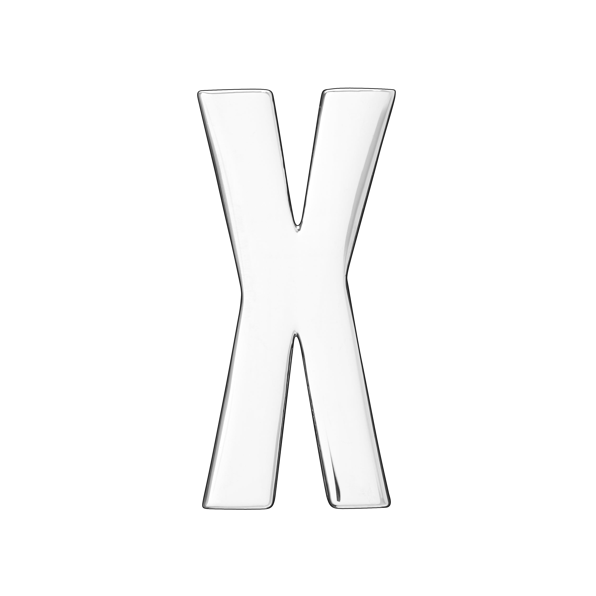 30MM CONFESSION LETTERS SILVER