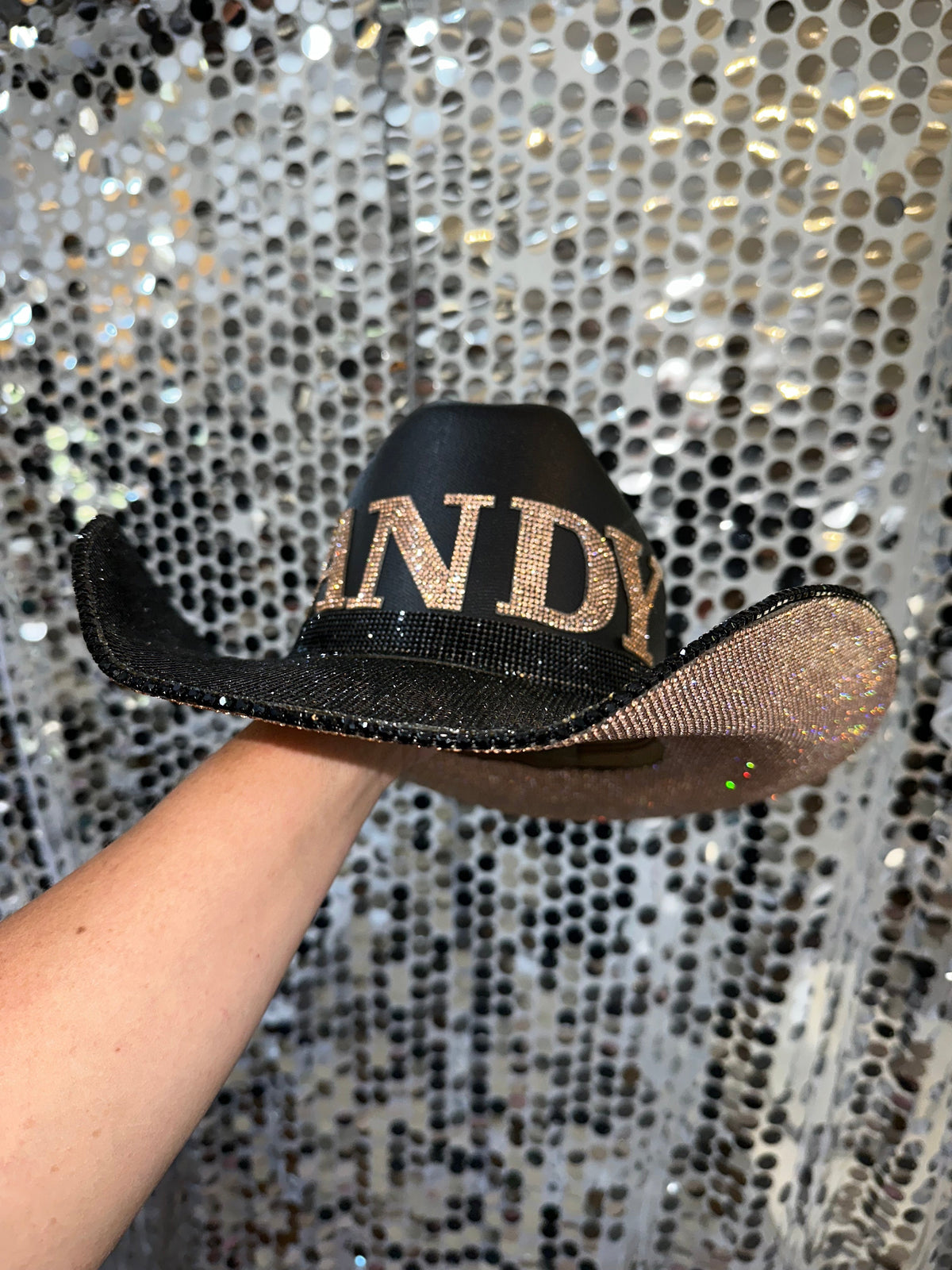 Vanderbilt Rhinestone Cowgirl Hat - back view | HT Animal Supply