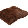 Chocolate Shag Pillow Bed