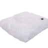 White Shag Pillow Bed