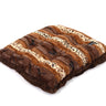 Exotic Fur Brown/Gold with Chocolate Shag Pillow Bed