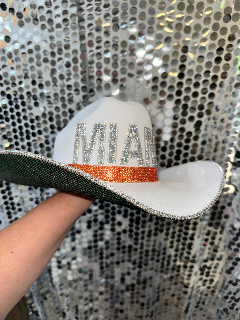 Miami Rhinestone Cowgirl Hat - front view | HT Animal Supply
