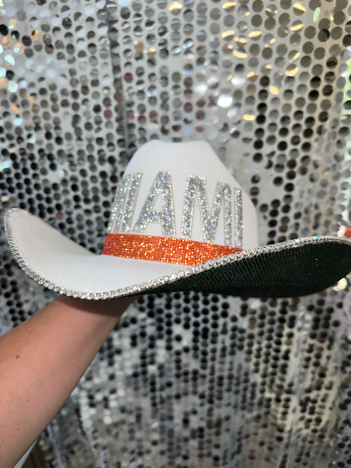 Miami Rhinestone Cowgirl Hat - side view | HT Animal Supply