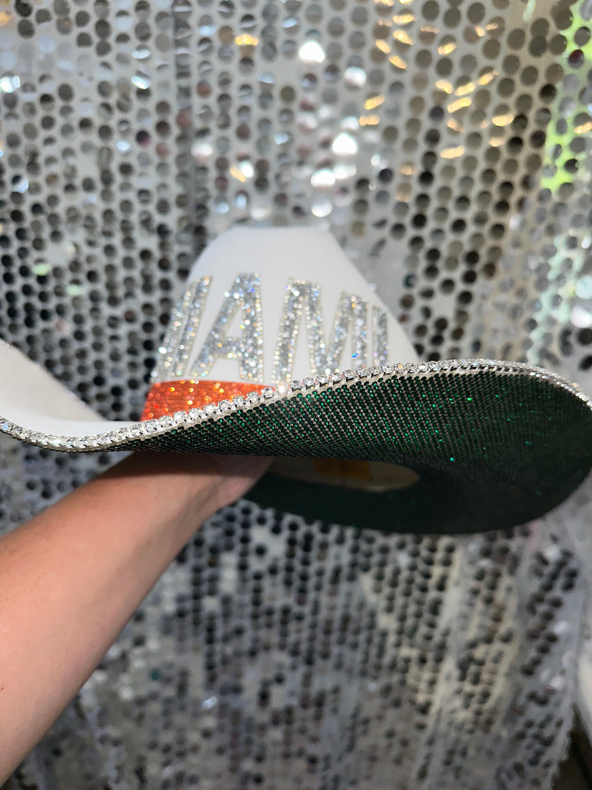 Miami Rhinestone Cowgirl Hat - detail view | HT Animal Supply