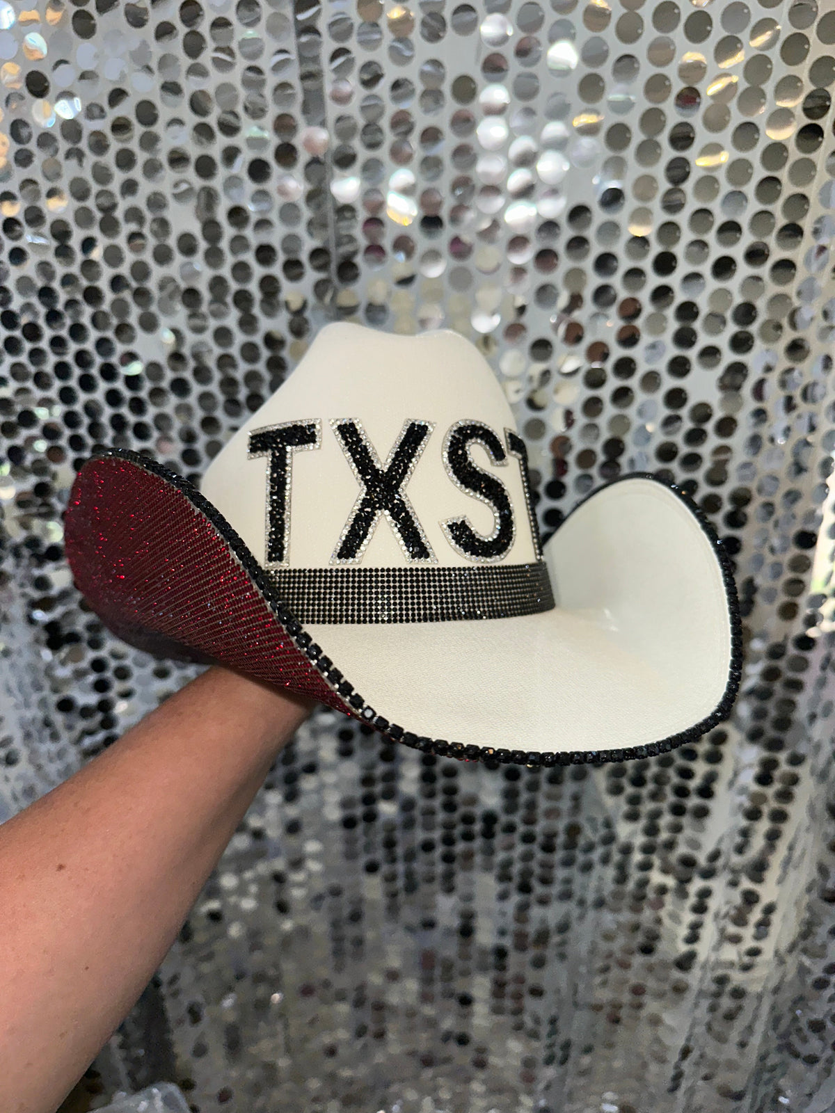 Texas State Rhinestone Cowgirl Hat - front view | HT Animal Supply