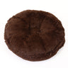 Chocolate Shag Bagel Bed