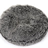 Black Frosted Shag Bagel Bed