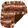 Exotic Fur Brown/Gold and Chocolate Mink Blanket