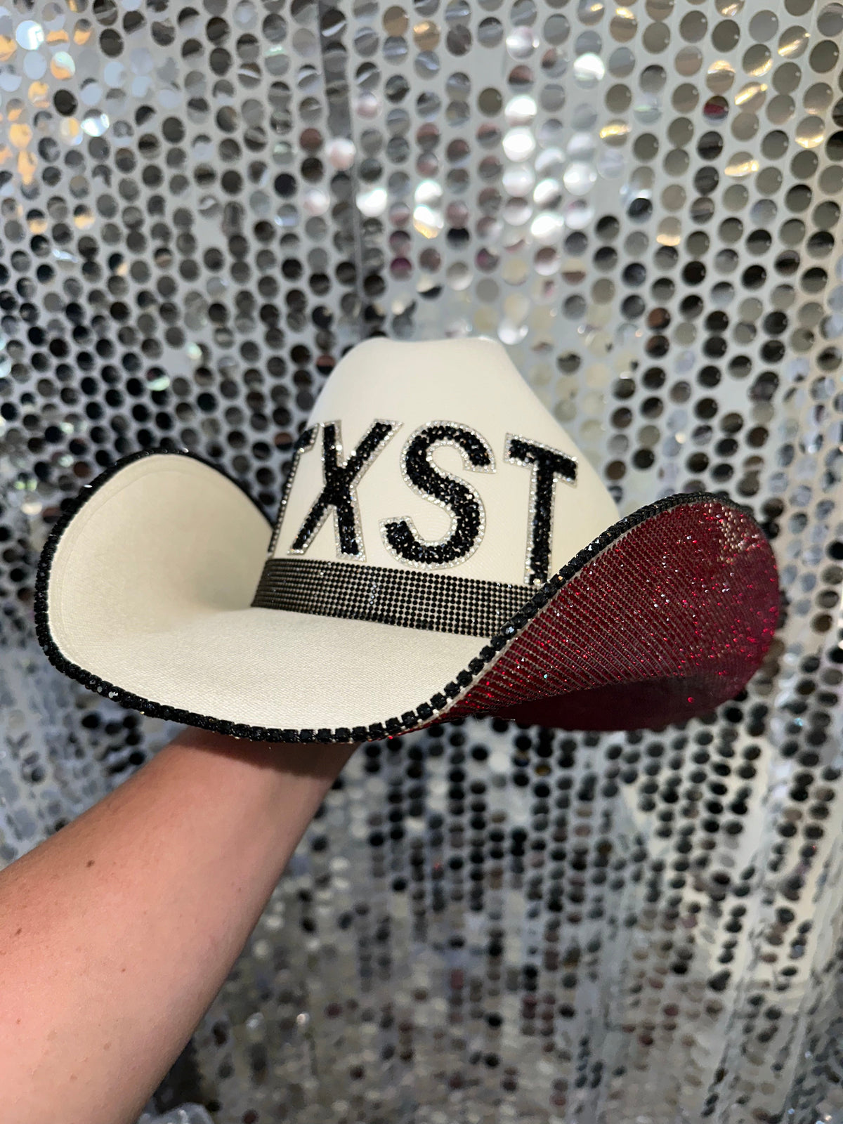 Texas State Rhinestone Cowgirl Hat - detail view | HT Animal Supply
