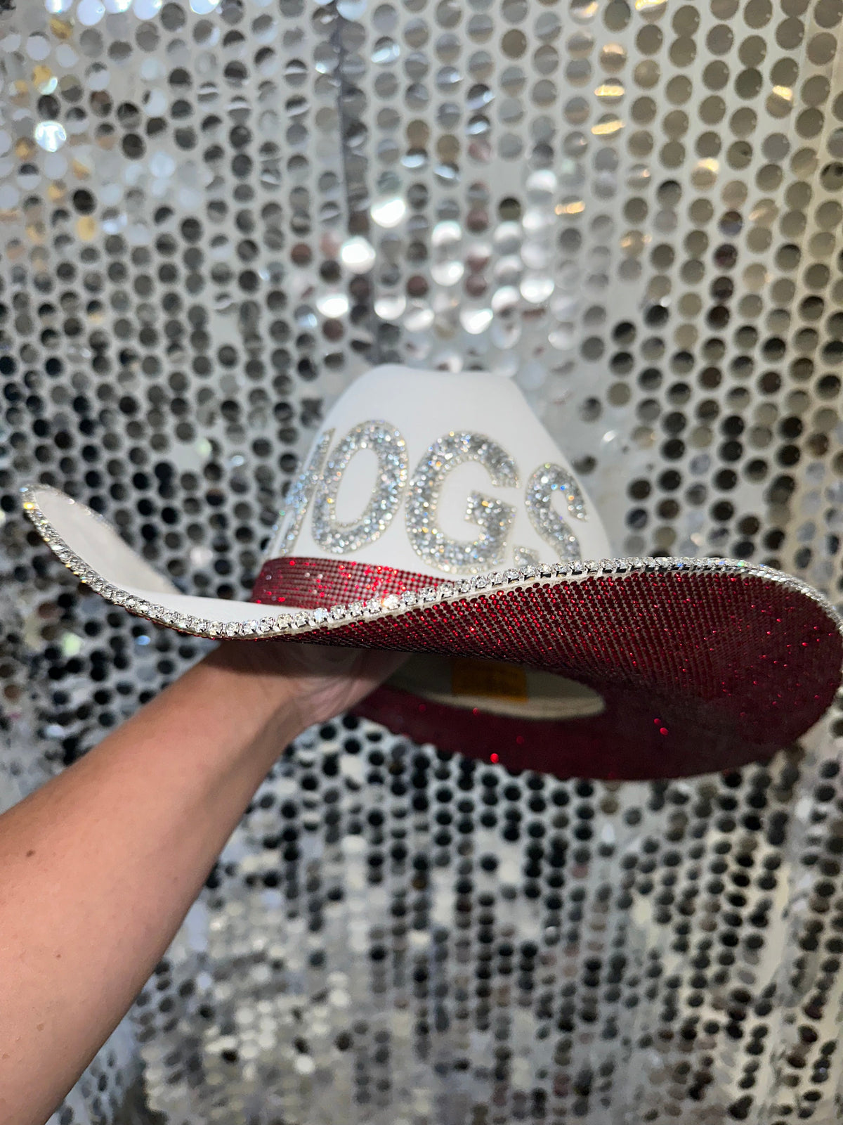 Arkansas Rhinestone Cowgirl Hat - detail view | HT Animal Supply