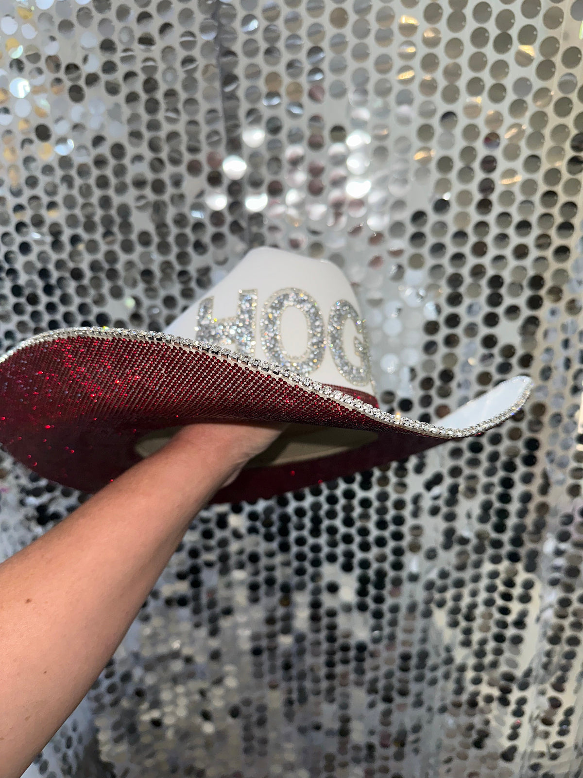 Arkansas Rhinestone Cowgirl Hat - back view | HT Animal Supply