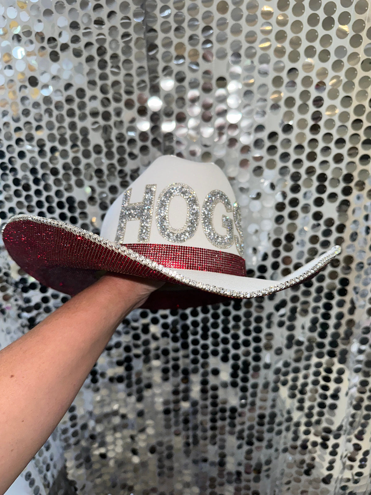 Arkansas Rhinestone Cowgirl Hat - side view | HT Animal Supply