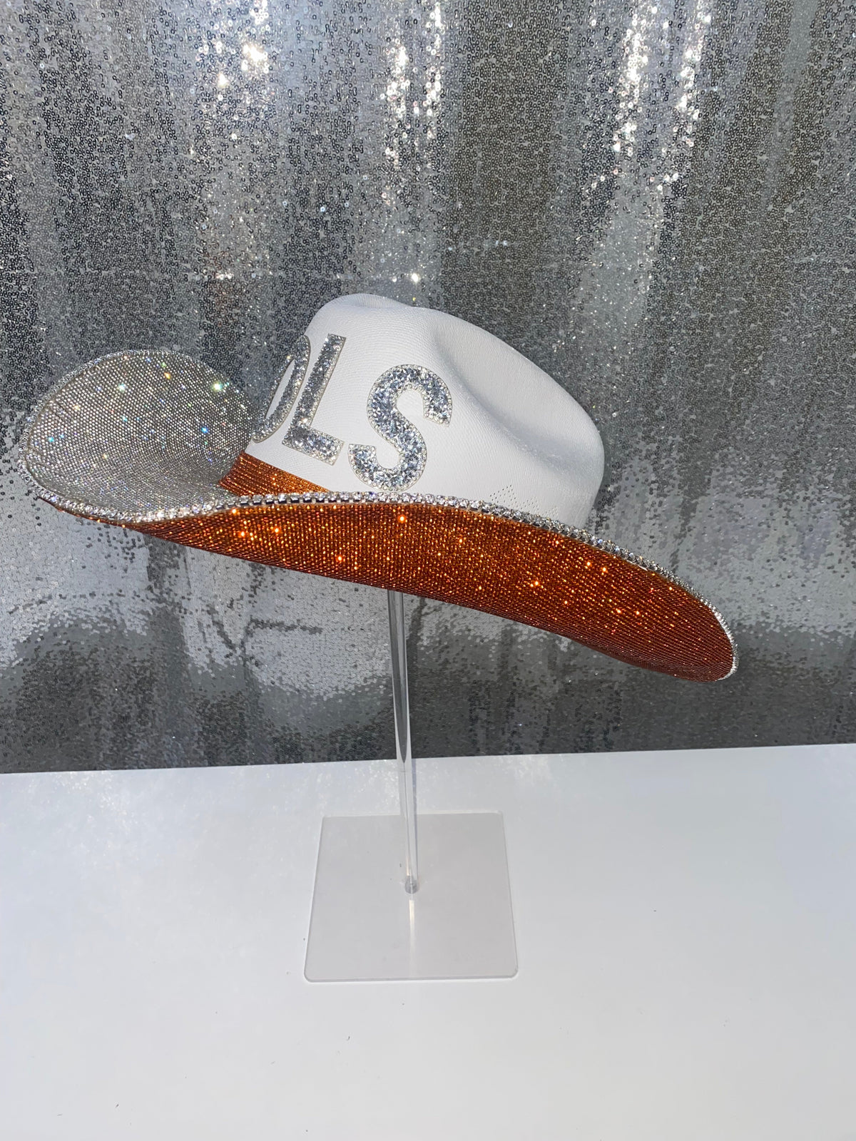 Tennessee Vols Rhinestone Cowgirl Hat - back view | HT Animal Supply