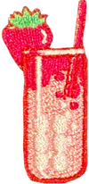 Drink 3 Strawberry (Tiny) - Patch