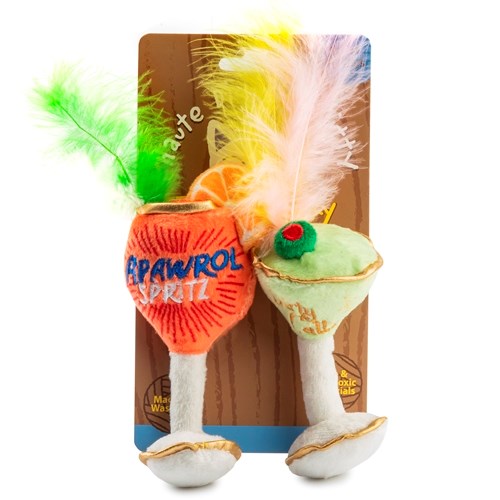 Haute Diggity Dog Kitty Cocktails (2 cocktails) Organic Catnip Toy