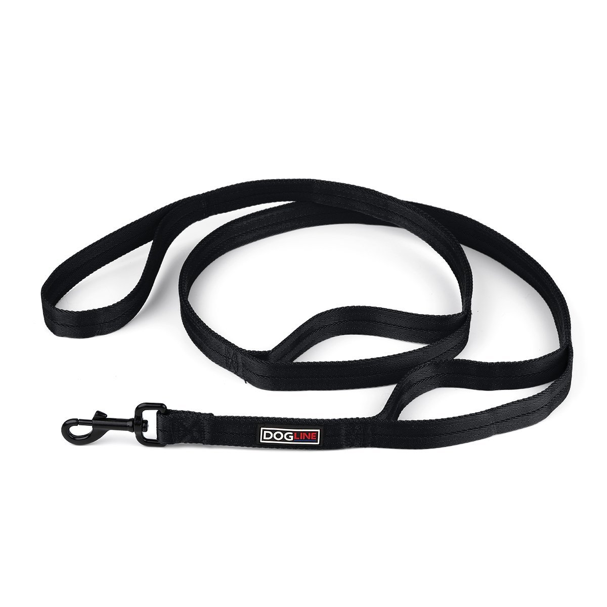 Dogline Nylon Multi-Handle Flat Dog Leash