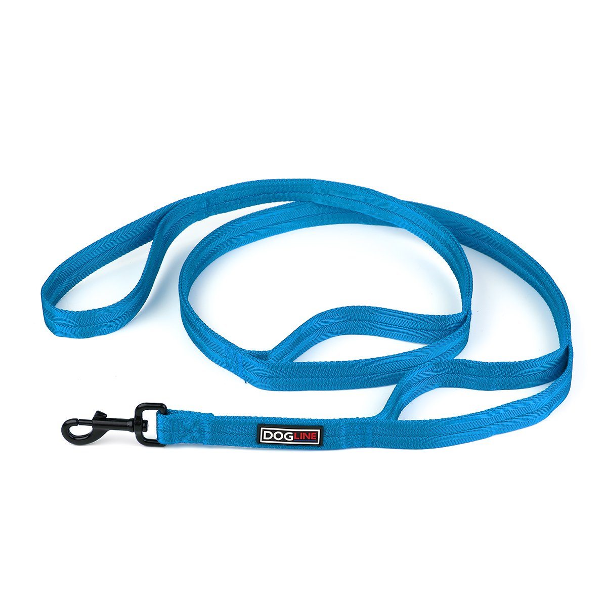 Dogline Nylon Multi-Handle Flat Dog Leash