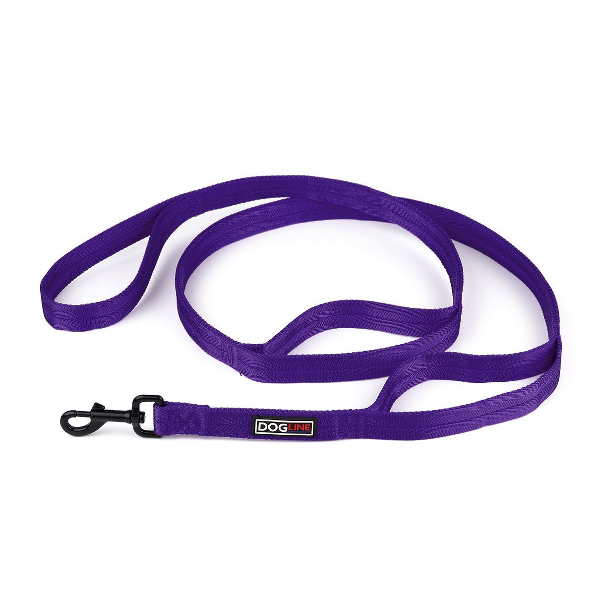 Dogline Nylon Multi-Handle Flat Dog Leash