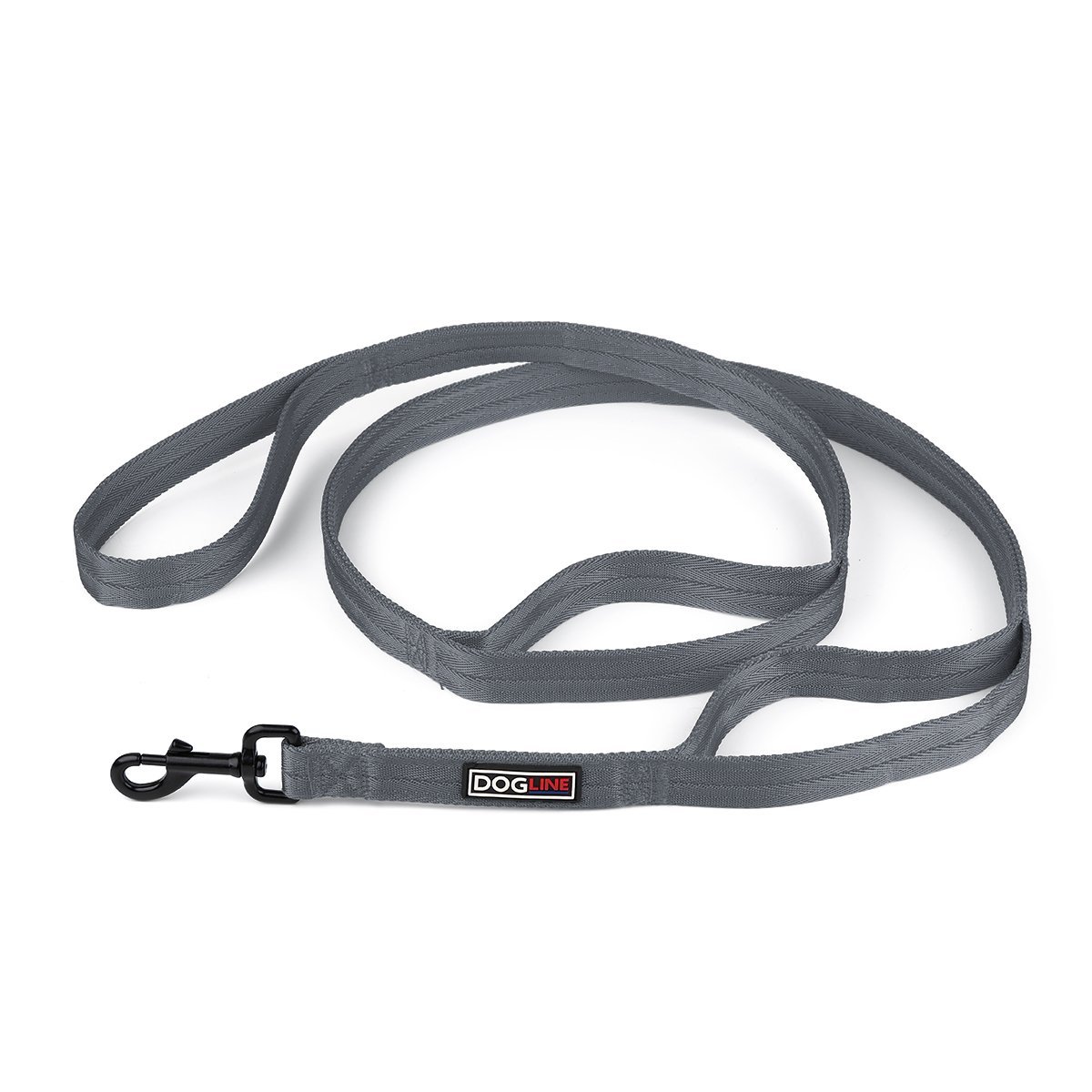 Dogline Nylon Multi-Handle Flat Dog Leash