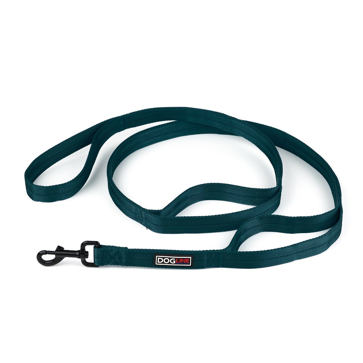 Dogline Nylon Multi-Handle Flat Dog Leash