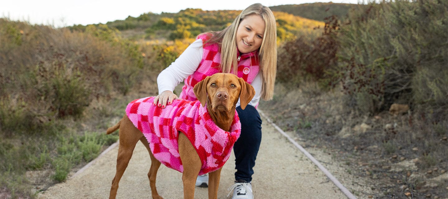 Fab Ski Matching Human Pink Sherpa Vest 