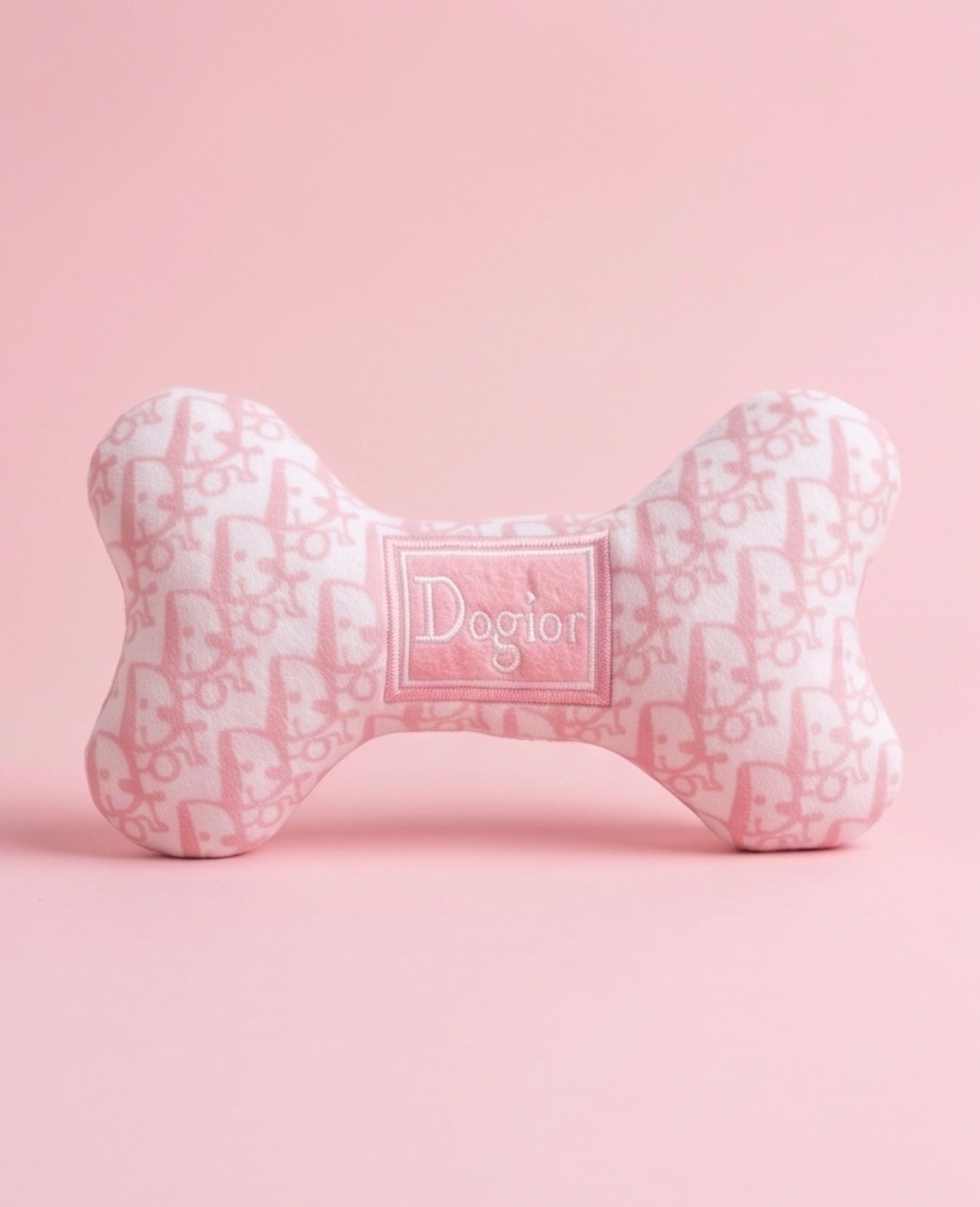 Haute Diggity Dog Pink Dogior Bone Plush Dog Toy