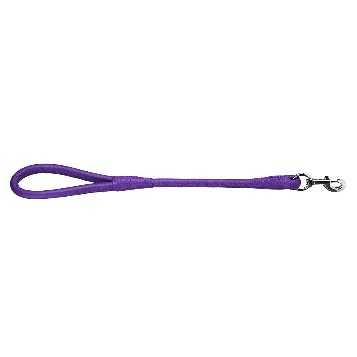 Dogline Soft Leather Round Traffic Dog Lead