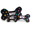 Haute Diggity Dog Black Monogram Chewy Vuiton Bone Plush Dog Toy
