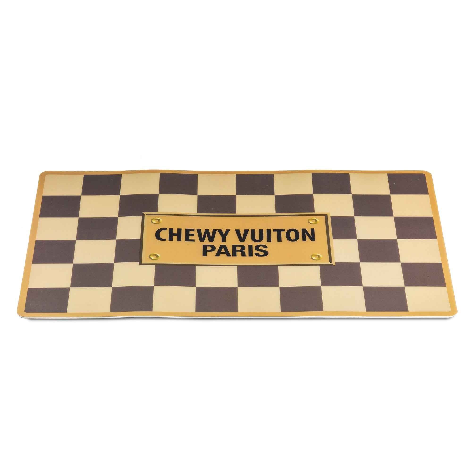 Haute Diggity Dog Tan Checker Chewy Vuiton Placemat