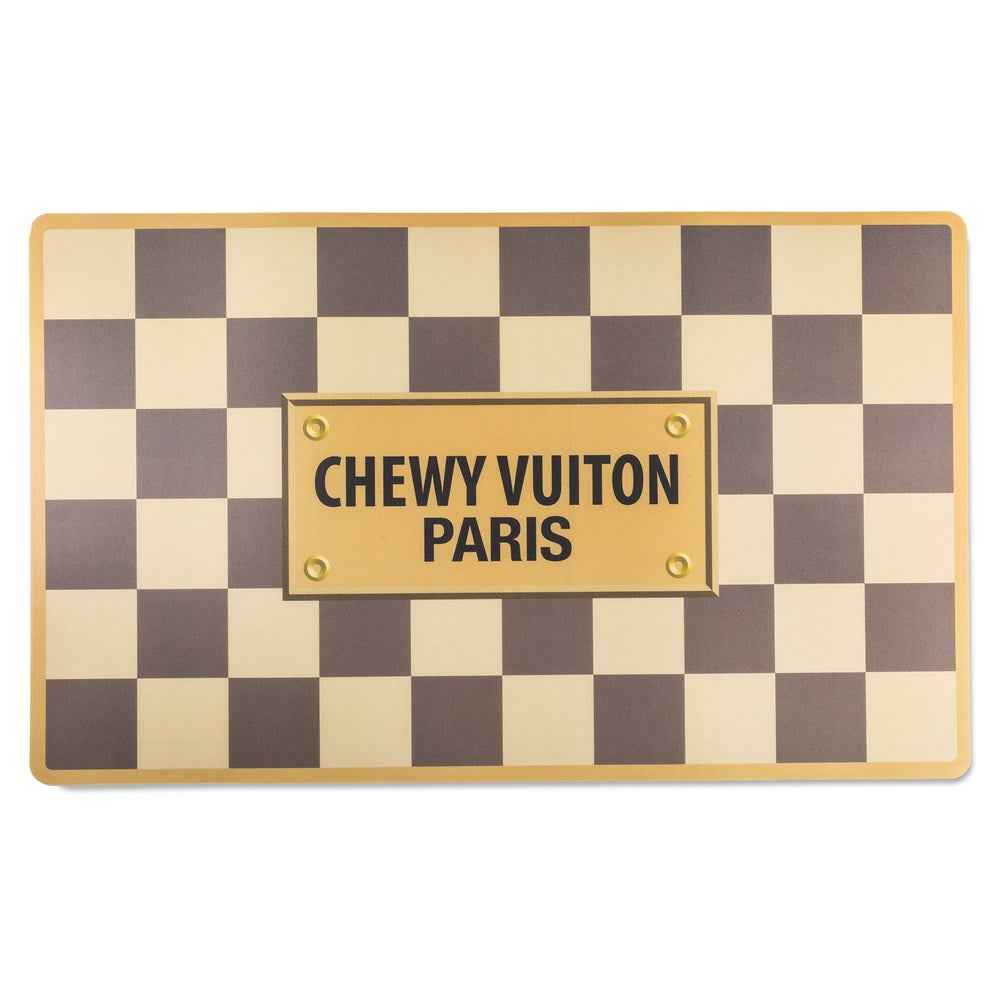 Haute Diggity Dog Tan Checker Chewy Vuiton Placemat