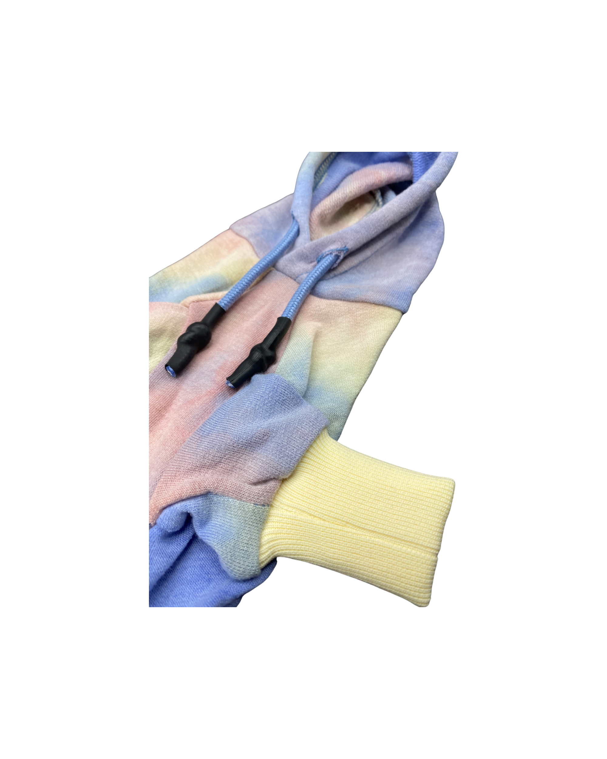 BESPOKE PAWS Dale Rainbow Tie - Dye Hooded Onesie Sweaters