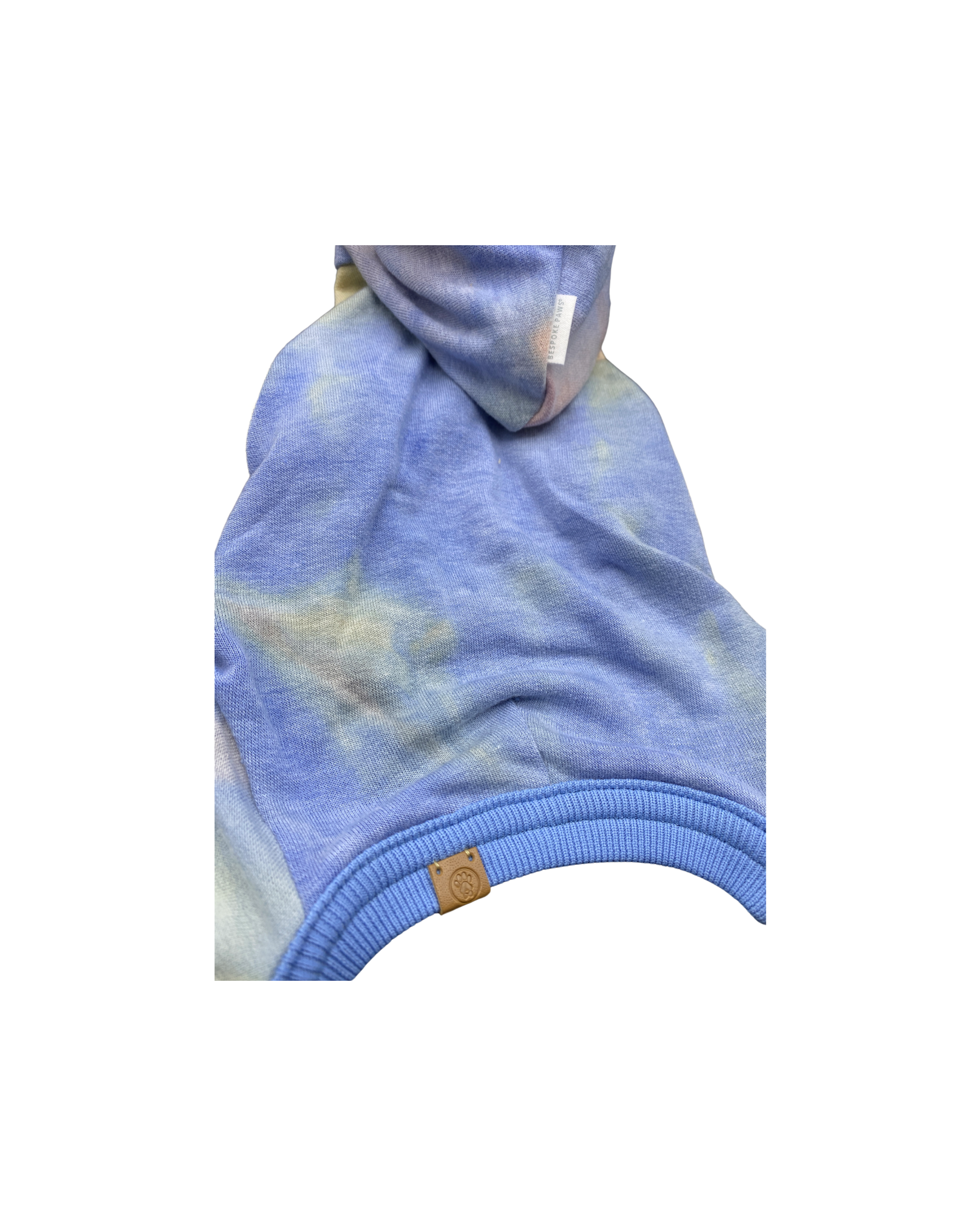 BESPOKE PAWS Dale Rainbow Tie - Dye Hooded Onesie Sweaters