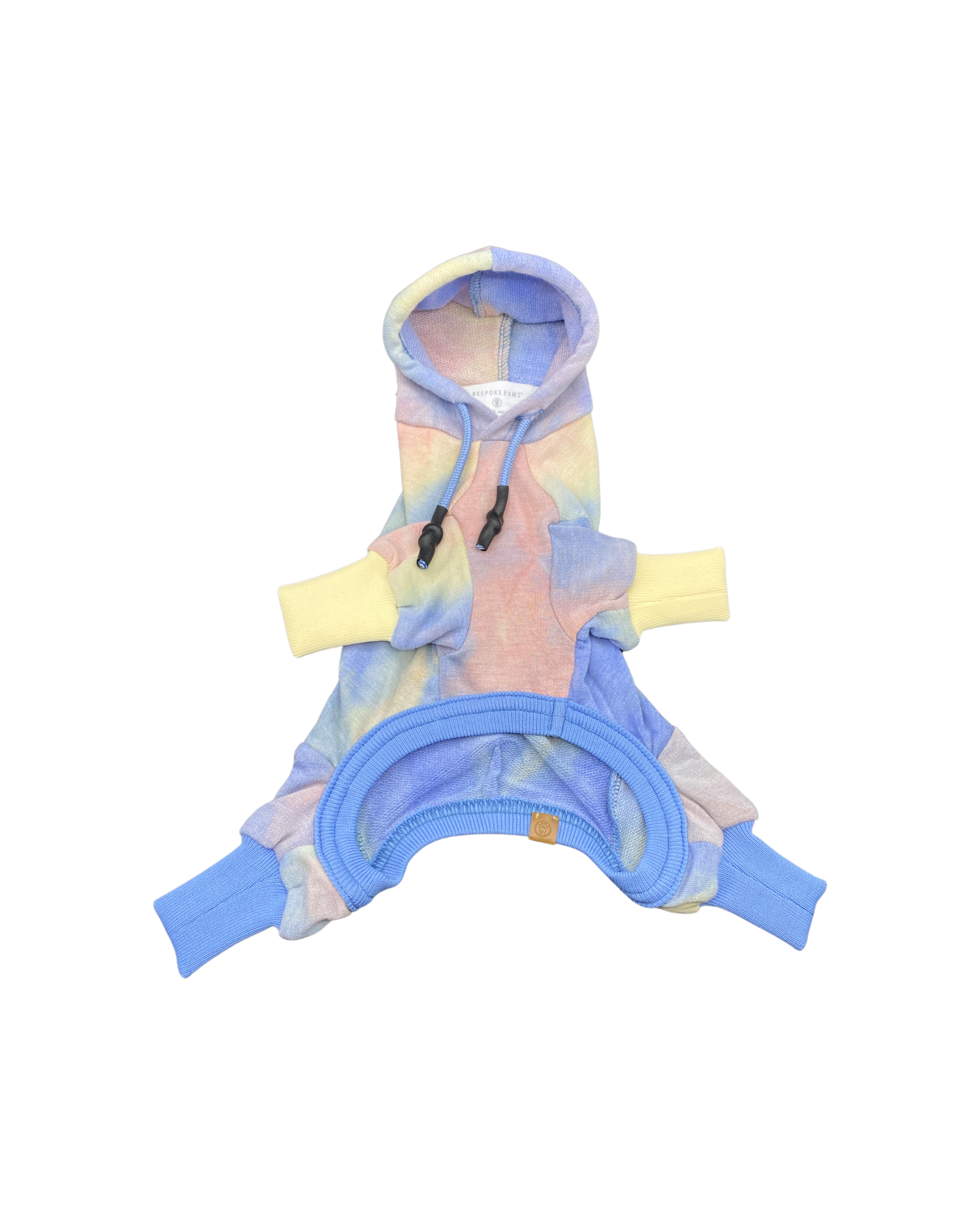 Dale Rainbow Tie-Dye Hooded Onesie