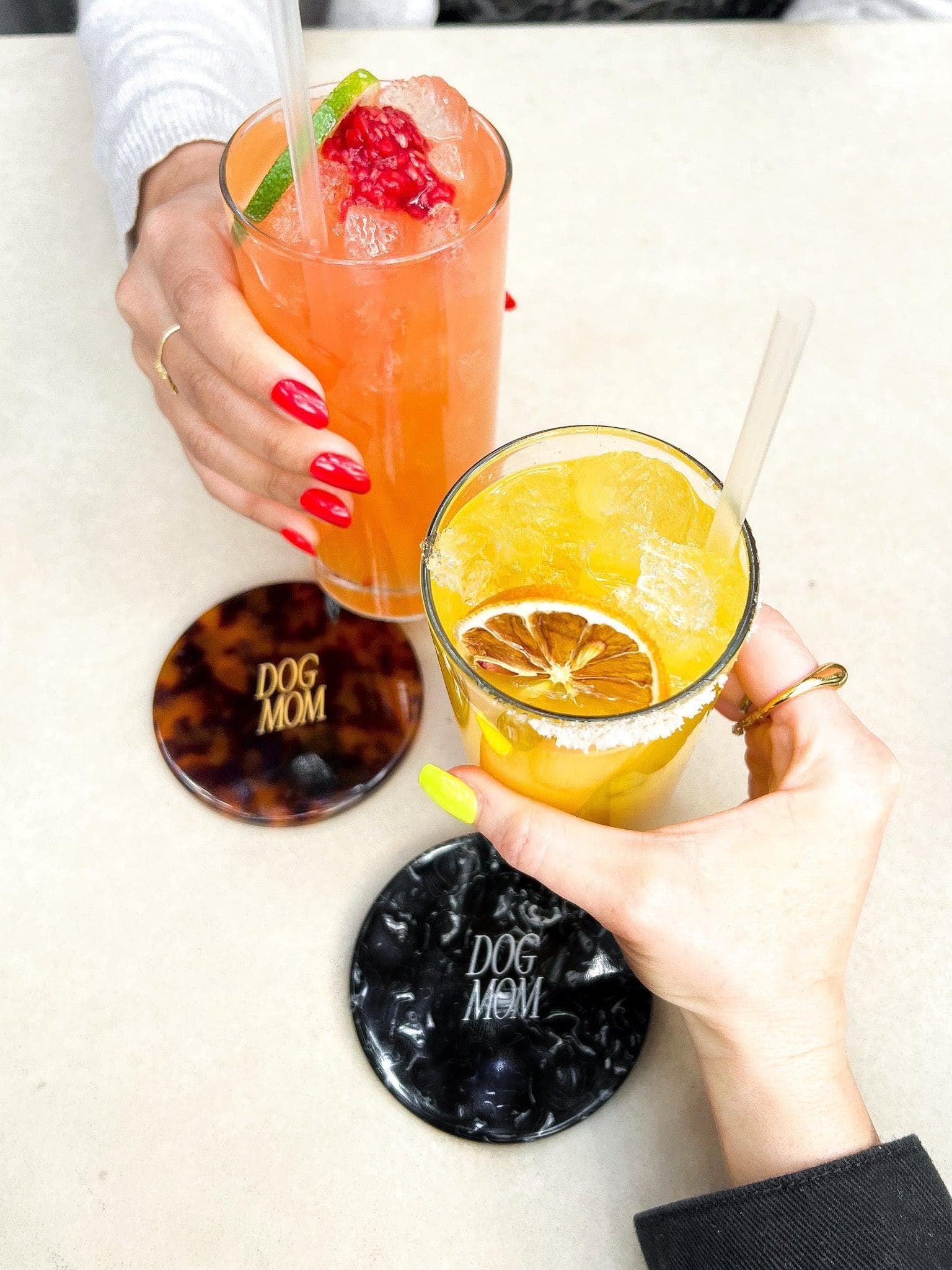 Dog Mom Coaster - Tortoise 