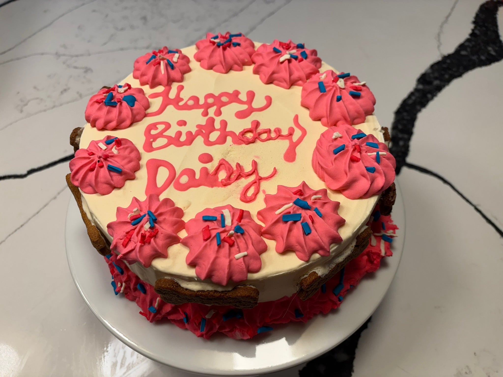 Organic Dog Birthday Cake | Peanut Butter Banana Dog Cake (Handmade in NJ)