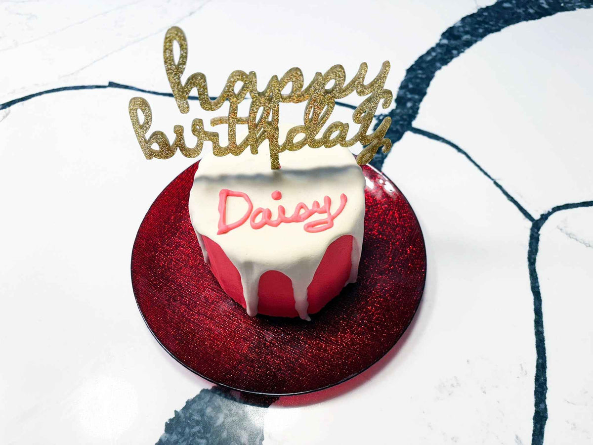 PAWsitively Organic Dog Birthday Gotcha Cake
