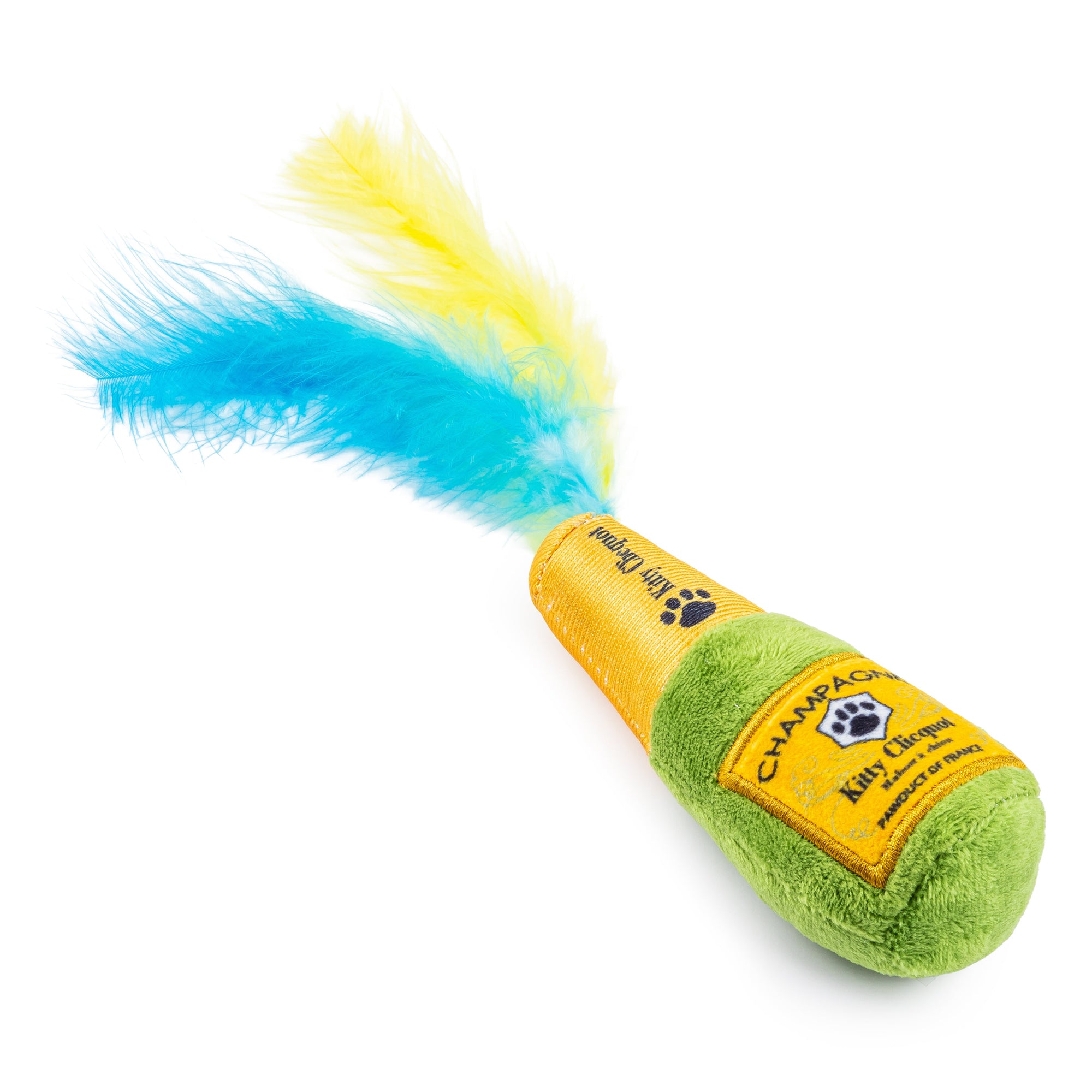 Haute Diggity Dog Kitty Clicquot (Bottle & Caviar) Organic Catnip Toy