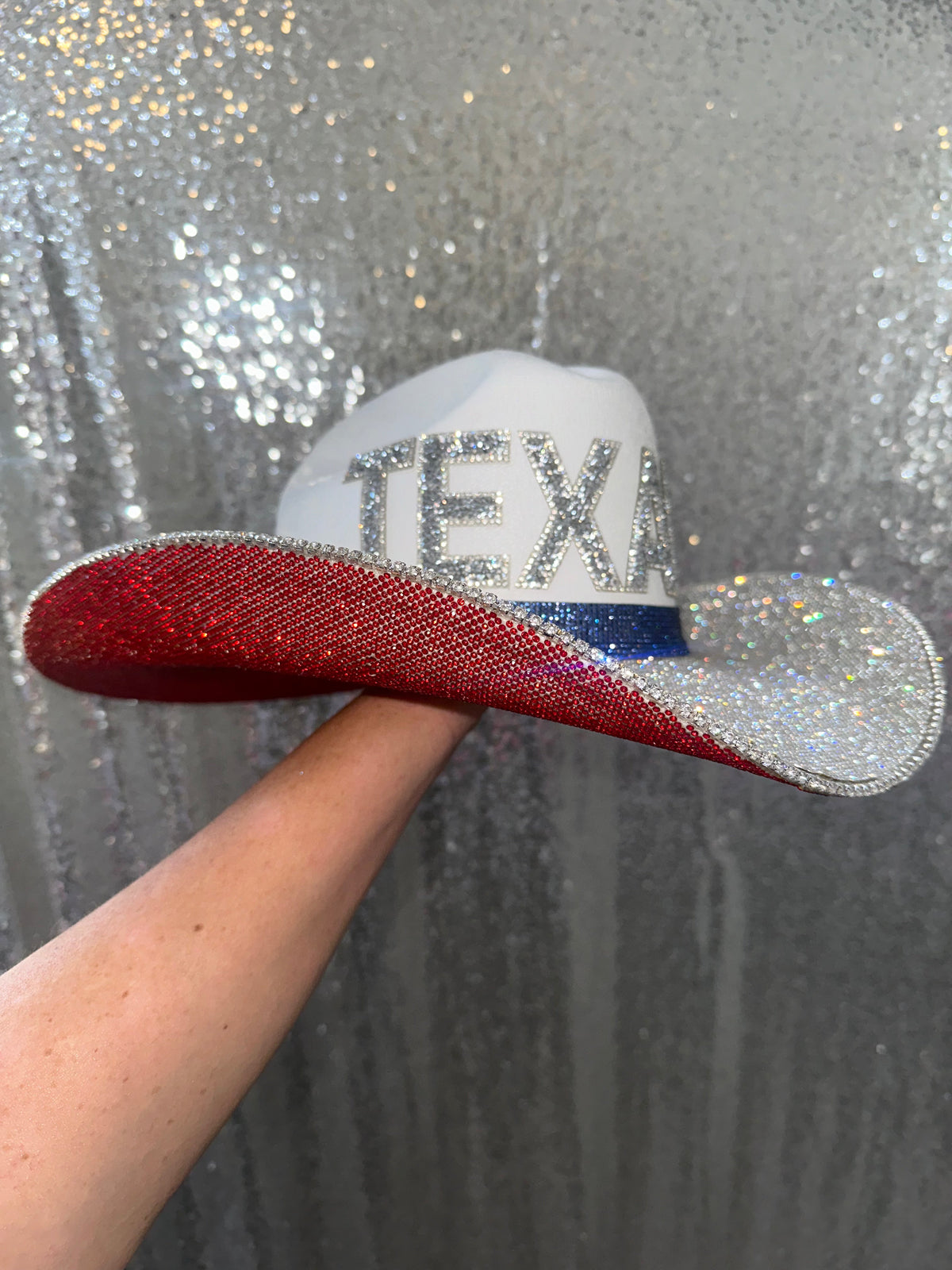 Houston Texans Rhinestone Cowgirl Hat - front view | HT Animal Supply