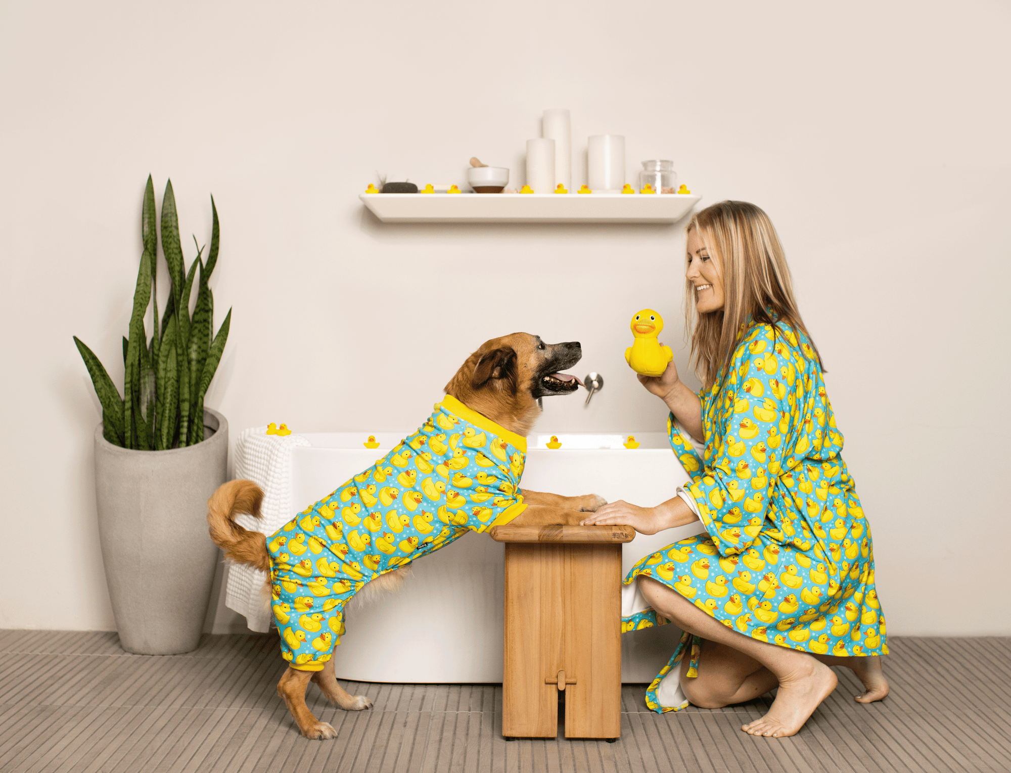 Rubber Ducky Matching Human Robe 