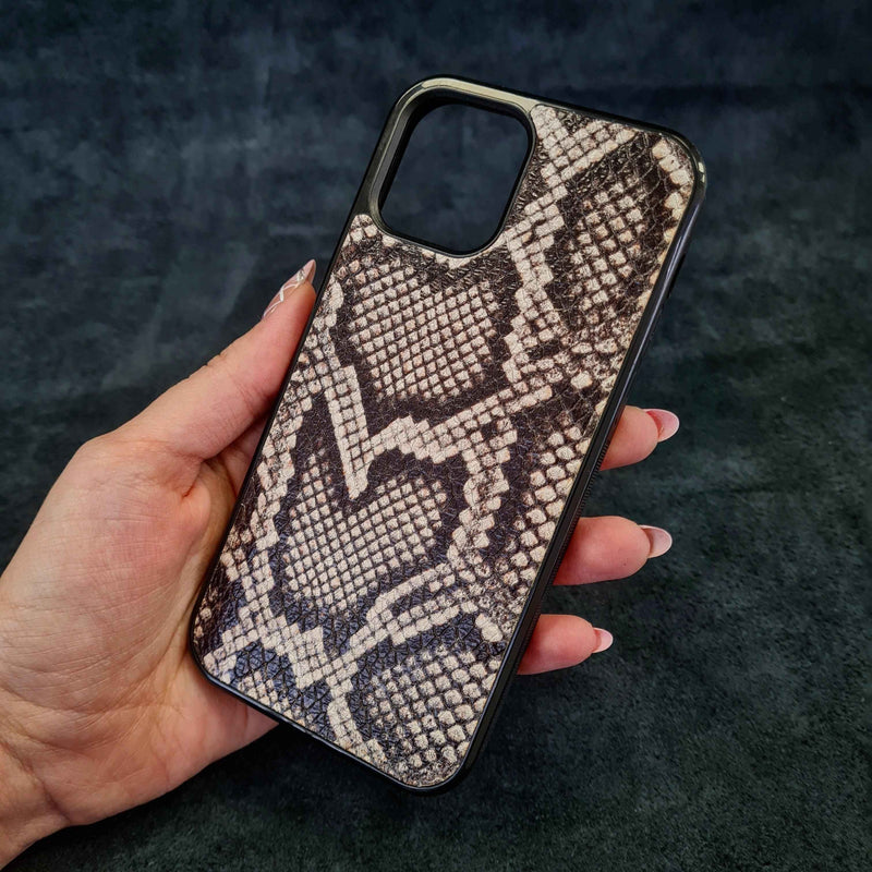 Bestia Rock Python Leather Phone Case