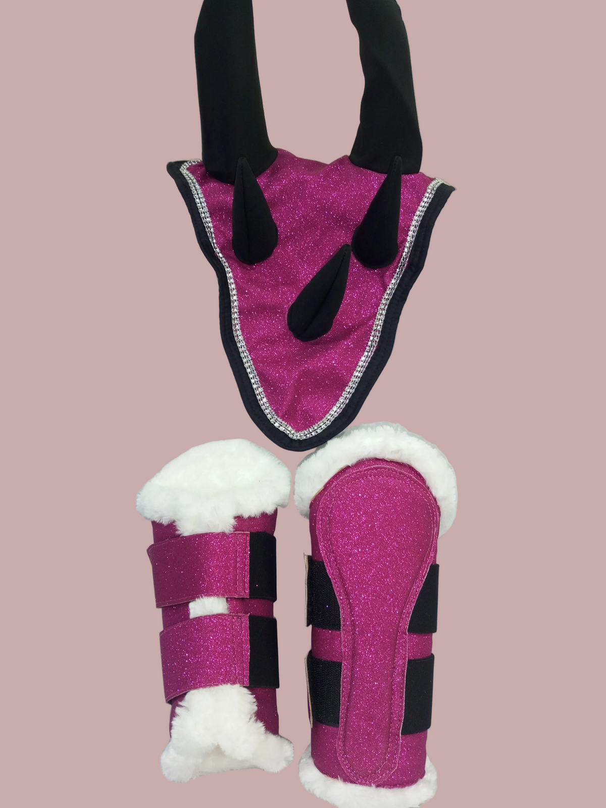 Dragon Saddle Pad Set of 3: Handmade Fantasy Equestrian Gear
