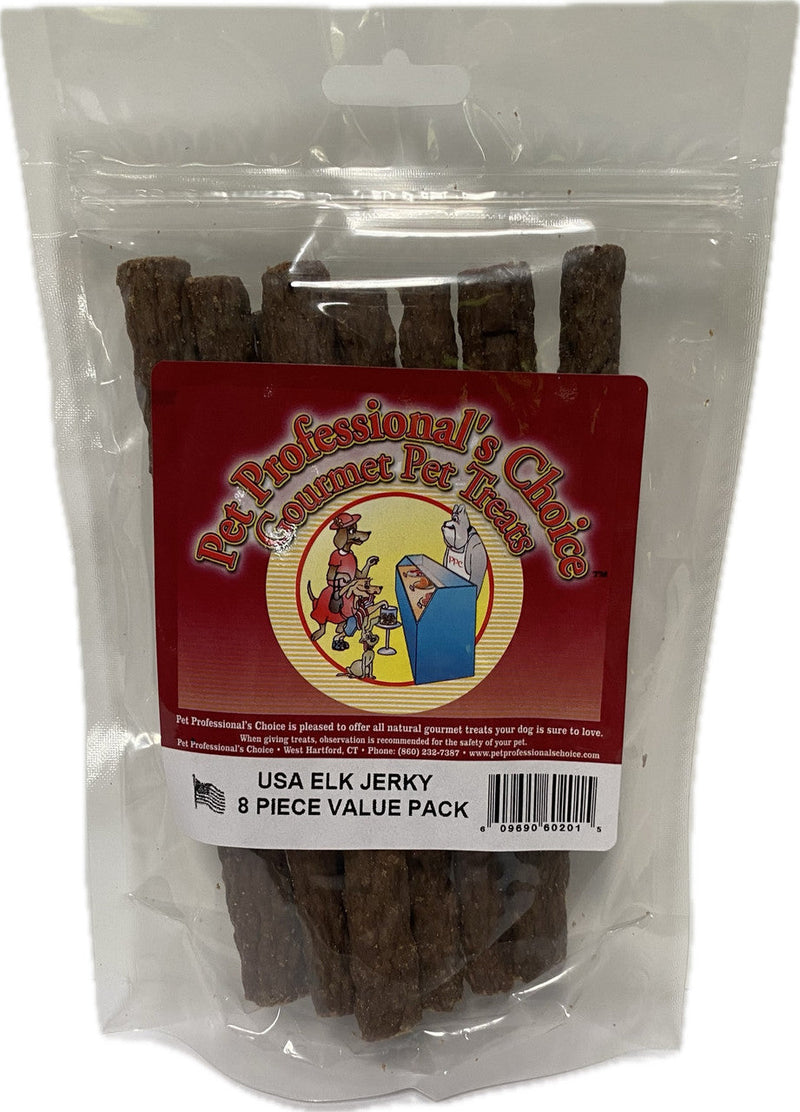 Pet Professionals Choice USA Elk Jerky 8pc