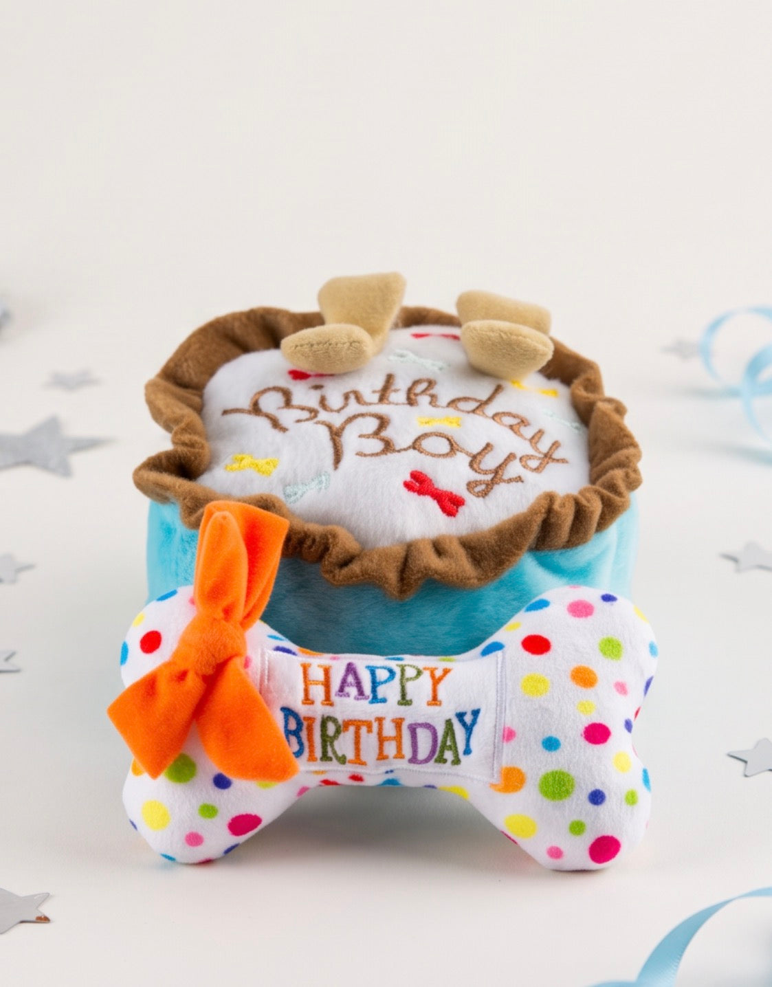 Haute Diggity Dog Birthday Boy Cake Plush Dog Toy