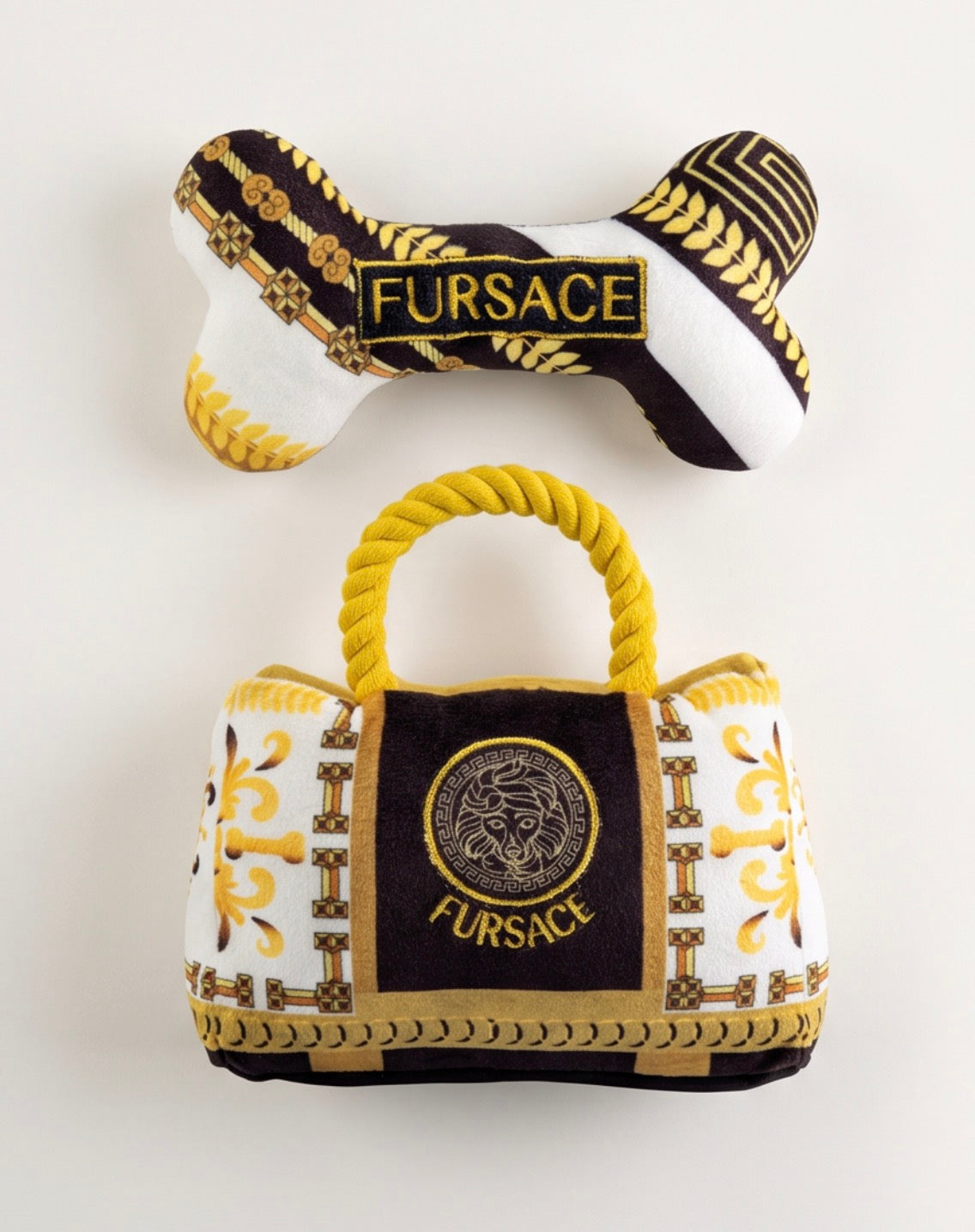 Haute Diggity Dog Fursace Handbag Plush Dog Toy