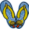 Blue Flip Flops - Patch